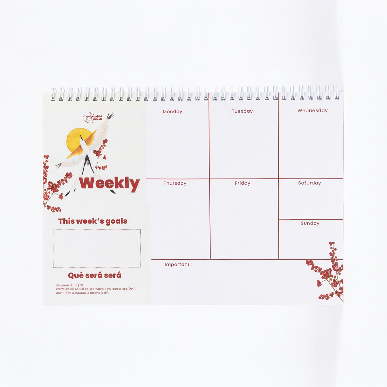 "Fly" Weekly Planner